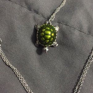 Handmade Turtle Pendant Necklace